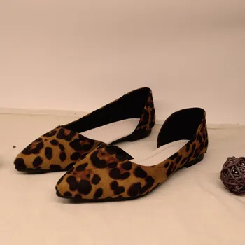 Дамски Обувки 2023, Модни Дамски обувки на плоска подметка с остри пръсти, Сладък модни обувки на равна подметка, Пролет и есен, Обувки подметка, от изкуствена кожа с фин пръсти