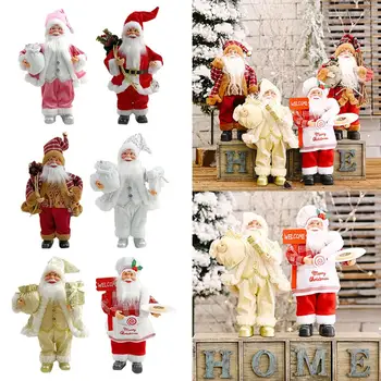Кукла на Дядо Коледа, Весели Коледни Украси 2023 За Дома Коледна Украса Навидад Натал Коледни Подаръци за Нова Година 2024 H3Y5