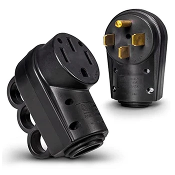 1 Комплект за преобличане контакти за мъже и жени комбиниран комплект за 4-кабелна кабел 6/3 + 8/1 AWG, штепсельная вилица САЩ