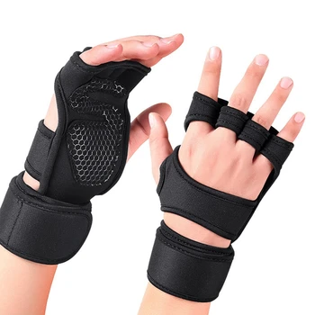 1 Чифт Ръкавици за подкрепа на китките, Вдигане на тежести, Меки Ръкавици, ръкавици за тренировки по бодибилдинг, вдигане на тежести, Защита на ръцете във фитнеса