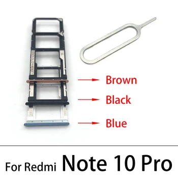 10 бр. Оригинален Нов За Xiaomi Redmi 7 9 Note 8 10 Pro Mi 10 11 Държач за sim-карти Тава слот Адаптер Конектор Резервни части За вашия телефон