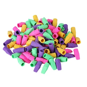 100 бр гумички за триене Своеобразна детска стационарната корона Детски мини цветни моливи