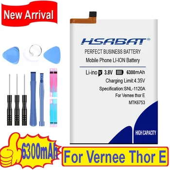 100% Оригинална батерия HSABAT 6300 ма за Vernee Thor E