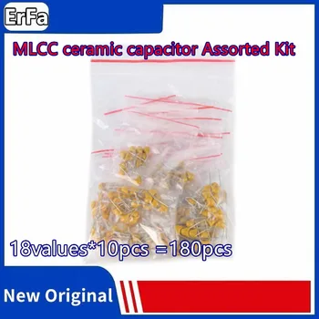 18 стойности * 10шт = 180 бр Монолитна керамичен кондензатор 20пФ ~ 1 icf MLCC керамичен кондензатор Асорти комплект Монолитна керамичен кондензатор