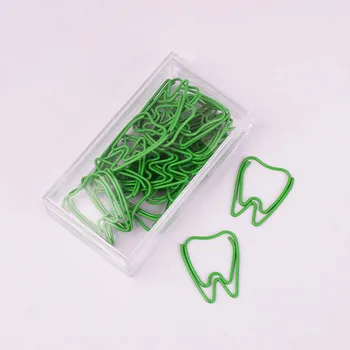 25шт Кламери за Проектант на зъби, показалец на зъболекар Метална Скрепка за ценни Книжа /зелени Кламери за Подвързване, Канцеларски материали, планиране на Клипове Мидори