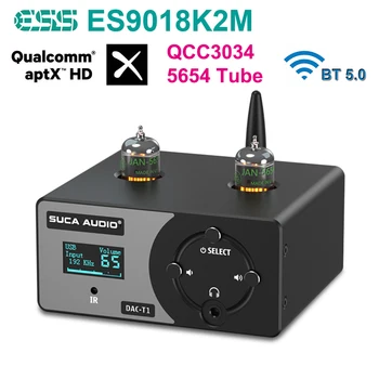 ES9018K2M QCC3034 Bluetooth Вакуум клиенти Предусилвател 5654 USB КПР APTX-HD 47 Усилвател за слушалки Предусилвател 24 бита/192 khz