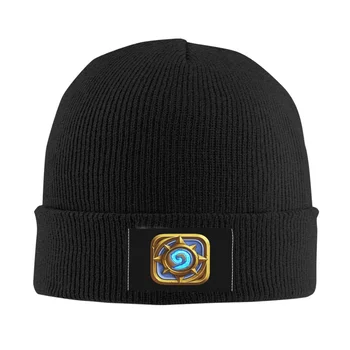 Hearthstone, шапки-абсорбатори, хип-хоп, вязаная капачка за жени, мъже, топли зимни шапки Skullies, шапки
