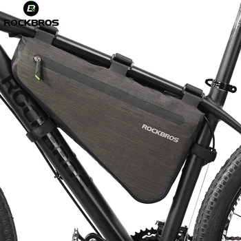 Rockbros на едро, 8-литров Непромокаемая Велосипедна чанта с Голям капацитет, Водоустойчив Рамка на МТВ, Триъгълни Аксесоари за планински велосипеди AS-017