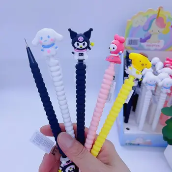 Sanrio 12/36/48 бр. Механични Канцеларски Моливи Kawaii Hello Kitty Kuromi Творчески Cartoony Мека Гума Молив Без Куршуми В Подарък
