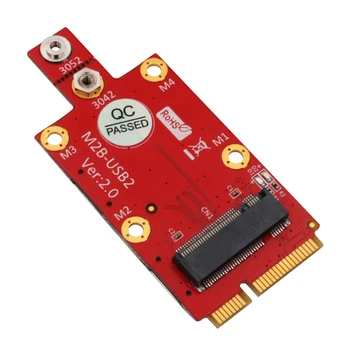 Адаптер M. 2 Key B за Mini PCI-e, 2 слотове за NANO SIM карта за 3G модул 4G 5G