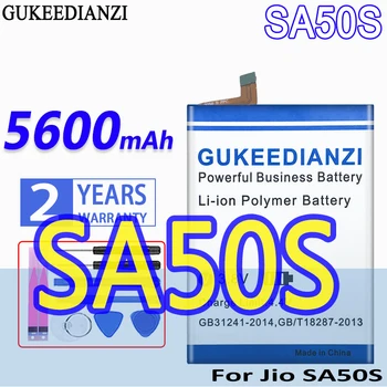Батерия GUKEEDIANZI голям капацитет 5600 mah батерии за мобилни телефони Jio SA50S