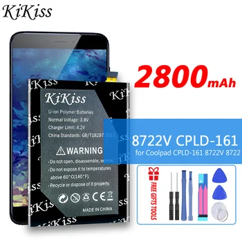 Батерия с голям капацитет KiKiss 8722V CPLD161 CPLD 161 2800mAh За Батериите Coolpad CPLD-161 8722V 8722