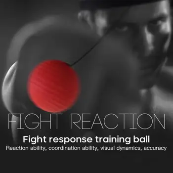 Боксовия рефлексология топката, Боксови топки с превръзка на главата, тренировка на скоростта на удара, умения на бойното поле и визуално-моторна координация на ръцете 9