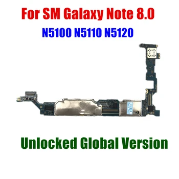 Версия Ес За Samsung Galaxy Note 8.0 N5100 N5110 WiFi & 3G дънна Платка N5120 Оригиналната Разблокированная логическа такса Mainbaords Circuits Plate