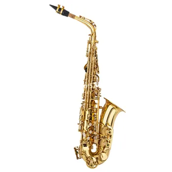 Висококачествена Студентски Боя Gold Alto Drop E Sax Саксофон Eb Търси Професионален Музикален Инструмент с Калъф Безплатна Доставка