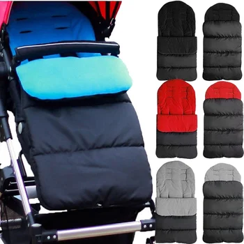 Дебел мек топъл ветрозащитный детски спален чувал, универсална инвалидна количка, чанта за краката, одеало, удобна възглавница за сядане в количката