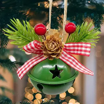 Декоративни Празнични Звънчета, украси за Коледната Елха, висящи звънчета, изящна изработка за домашни празнични украси, Коледа