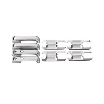 За Ford F150 2015-2020, Калъфи за врати дръжки + Защитни капаци за врата чаши, Аксесоари за украса - ABS Сребрист
