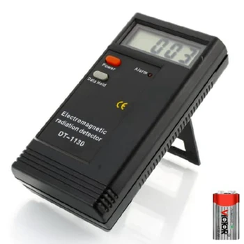 Измерване на ЕЛЕКТРОМАГНИТНИ Ръчно led дигитален детектор на основното излъчване на електромагнитното поле, четец на ЕЛЕКТРОМАГНИТНИ, който влиза в комплекта на батерията
