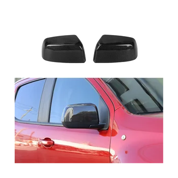 Капакът на огледалото за обратно виждане, тампон върху рамката на страничните огледала, стикер за Chevrolet Colorado GMC Canyon 2014-2022, ABS, изработени от въглеродни влакна