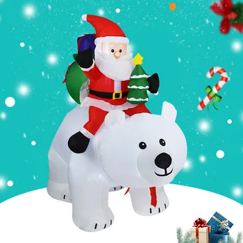 Коледна Украса Надуваем Балон Снежинка Дядо Коледа, Снежен Човек Надуваема Играчка Градина Открит Коледен Декор За Парти