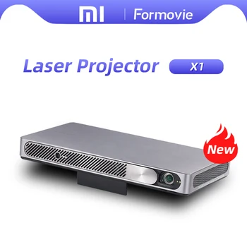 Лазерен проектор Fengmi 1080P FULL HD 1400 ANSI лумена Мини Преносим Проектор За Домашно Кино С Вградена Батерия Formovie X1