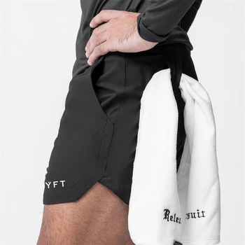 Летни бързо съхнещи мъжки шорти за бягане LYFT Спортно облекло За фитнес, културизъм, Къси панталони За занимания във фитнес залата, Плажни панталони