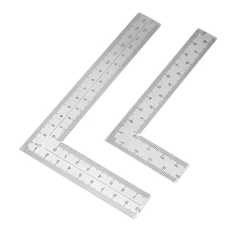 Мини-квадрат линия L, измервателен инструмент за маркиране, Транспортир с квадратни ъгли от неръждаема стомана, Точност, за строителни рамки сензори