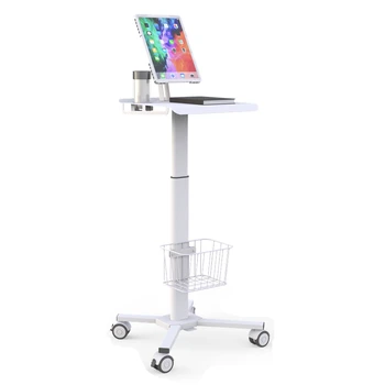 Мобилна работна станция на Мобилна медицинска количка за лаптоп Таблет VESA Больничная медицинска количка