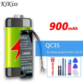 Мощна Батерия KiKiss капацитет 900 mah за 3-кабелна батерията Bose QuietComfort QC35 и QC35 II