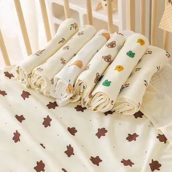 Муслиновые квадрати за новородено, бебешки одеяла, Лятно Пеленание, Стеганое одеяло, Покривка за колички, Хлопчатобумажный пелена, Стеганое одеяло, кърпа Детско