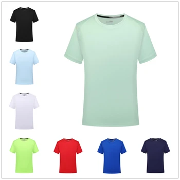 На 19-Годишната Мъжка тениска с Водно куб, кръгъл отвор, однотонная тениска, впитывающая пот, Дишащи Дамски блуза, двойка улични тениски
