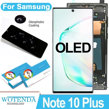 Нов Тестван OLED-дисплей за Note10 + за SAMSUNG Galaxy Note 10 Plus N975 LCD дисплей с сензорен екран, Ремонт на детайли За Galaxy Note10 + Дисплей