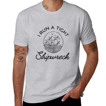 Нова тениска I Run a Tight Shipwreck, тениска за момчета, летен топ, плътно прилепнали тениски за мъже