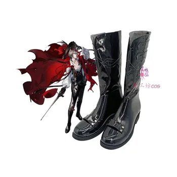 Обувки за cosplay Phantom Arknights от комикси Аниме, играта Cos, Дълги ботуши, подпори за cosplay, обувки за парти в чест на Хелоуин