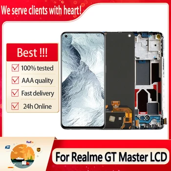 Оригинален За Realme GT Master LCD Сензорен дисплей, Дигитайзер, в Събирането, Подмяна на 6,43 