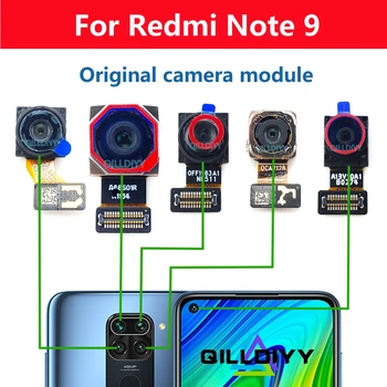 Оригиналът Е За Xiaomi Redmi Note 9 Note9 Задната Камера На Задната Част На Основната Широка Предна Дълбочина Преглед Селфи Модул Макро Камера Резервни Части Гъвкав Кабел