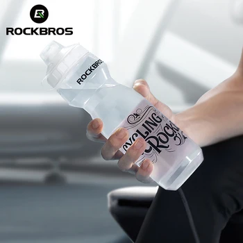 Официалната велосипедна бутилка за вода Rockbros, по-Голям капацитет, Преносими Ultralight Чайник, Прахозащитен Аксесоари за колоездене бутилки