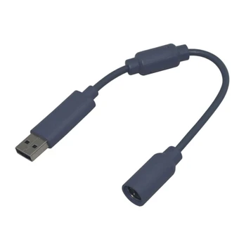 Подмяна на USB кабел-адаптер За Xbox 360, геймърски, жични кабели, свързване на контролера и конектори, кабелен адаптер