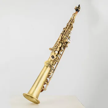 Популярният саксофон Сопрано 875EX Bb Ретро саксофон Реколта мед музикален инструмент с Високо качество, С всички аксесоари
