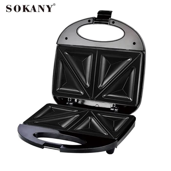 Портативна машина за приготвяне на сандвичи и вафли SK115 с незалепващо повърхност за приготвяне на храна и приятна на допир външната повърхност
