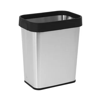 Правоъгълен кофа за боклук Мини-авто Органайзер за битови отпадъци Винтажное трайно кофа за отпадъци от неръждаема стомана Офис контейнер
