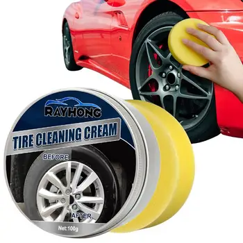 Препарат за почистване на автомобилни джанти, гуми, крем за промяна гуми за автомобили, Инструменти за почистване на авто и мотоциклети, за гуми, Блясък за каучукови гуми, за