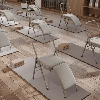 Сгъваем Домакински Преносим стол за йога и фитнес Putila Sports, многофункционален стол за разтягане
