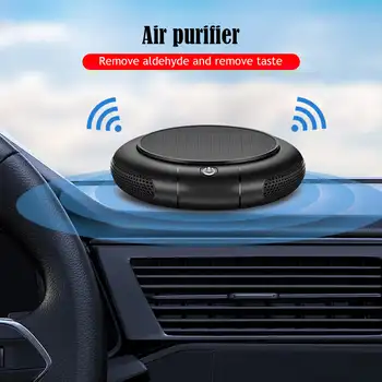 Слънчев Автомобилен Пречиствател на въздуха USB Кислород за Пречистване на Отрицателни йони и 1200 ма батерия, HEPA Филтър ФПЧ2.5 За Отстраняване на Дим, Освежаване на въздуха в купето