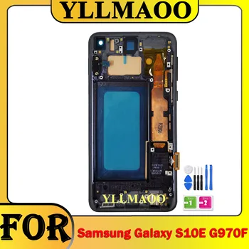 Тестван TFT С Рамка За SAMSUNG Galaxy S10E G970F/DS G970U G970W SM-G9700 Дисплей със Сензорен екран Дигитайзер, Ремонт, Подмяна на