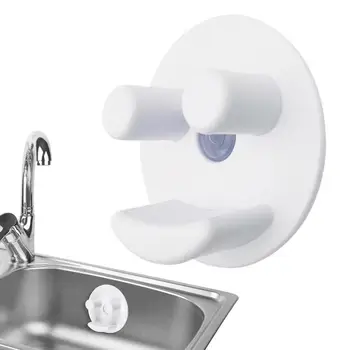 Титуляр гъба Smile Притежателя гъба за мивка С вендузата За Мивки, Кухненски Рафтове за съхранение на Притежателя издънка за кръгли гъби