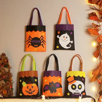 Хелоуин Тиква, Прилеп, Паяк, чанта-призрак, Чанта за сладкиши, Призрачная Празнична чанта, Аксесоари за парти в чест на Хелоуин