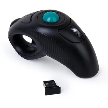 Цифрова безжична мишка с тракбол 2,4 Ghz, Ергономичен дизайн, мишка с тракбол, се използва пръстите си, преносими оптична мишка за КОМПЮТЪР с Android TV