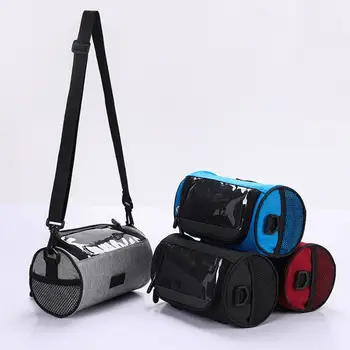 Чанта за колело, Мотор чанта на волана със сензорен екран, прозрачен прозорец, чанта на рамото за пътници, Професионална велосипедна чанта